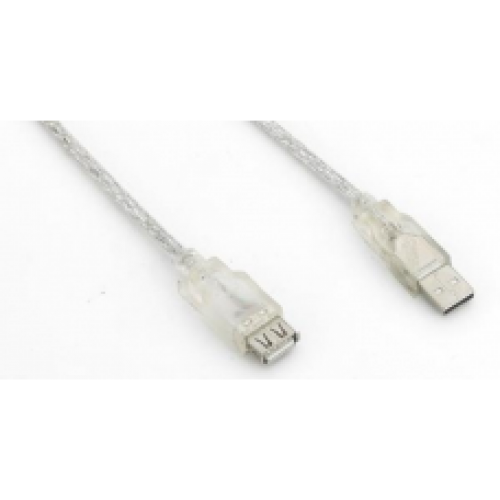 EXTENSOR USB 2.0 M X F 3MT CRISTAL